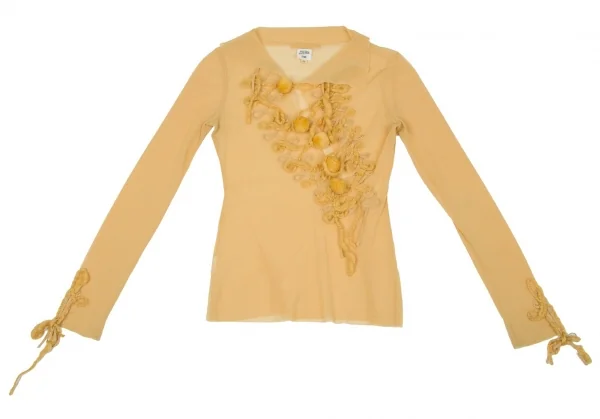Jean-Paul GAULTIER FEMME Embellished Net T Shirt K-63158_002