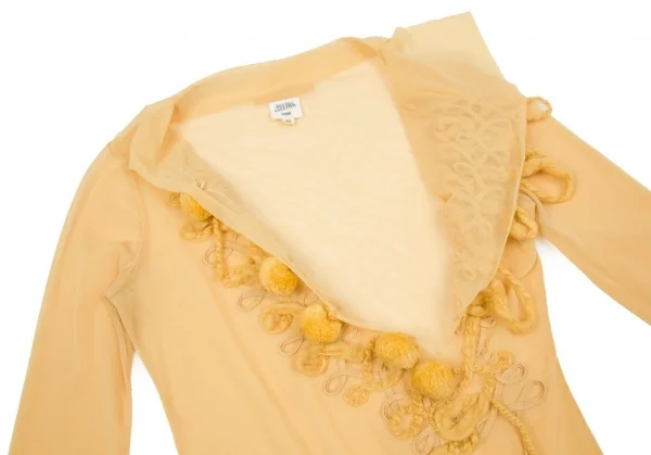 Jean-Paul GAULTIER FEMME Embellished Net T Shirt K-63158_007