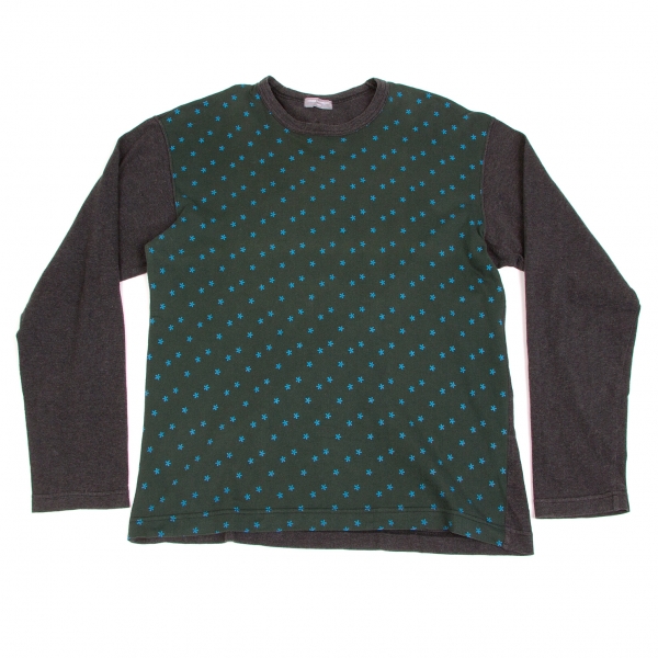 コムデギャルソン オム COMME des GARCONS HOMME 花柄切替長袖
