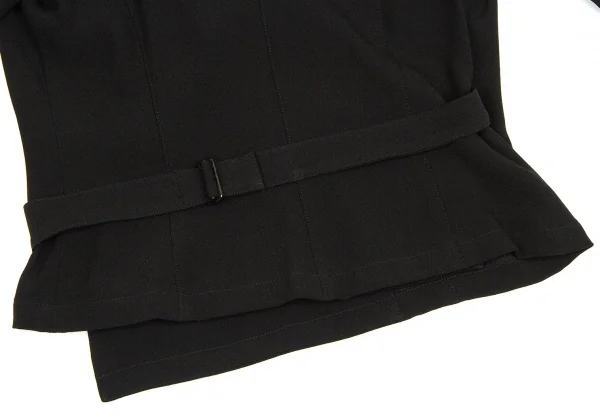 【SALE】レキップ ヨシエイナバL'EQUIPE YOSHIE INABA 混紡ラップデザインジャケット 黒38 K-63298_011