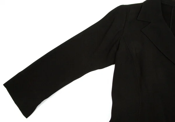 【SALE】レキップ ヨシエイナバL'EQUIPE YOSHIE INABA 混紡ラップデザインジャケット 黒38 K-63298_004