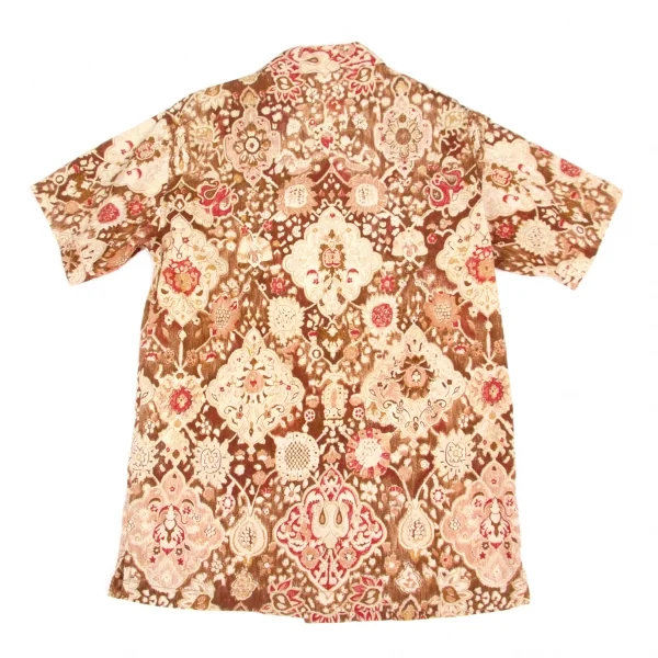 【SALE】ラルフローレンRALPH LAUREN コットン花柄オープンカラーシャツ レンガ7 K-63309_011