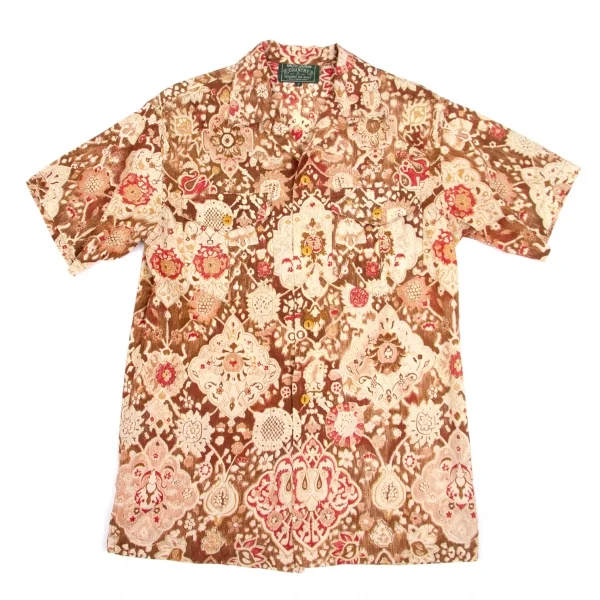 【SALE】ラルフローレンRALPH LAUREN コットン花柄オープンカラーシャツ レンガ7 K-63309_002