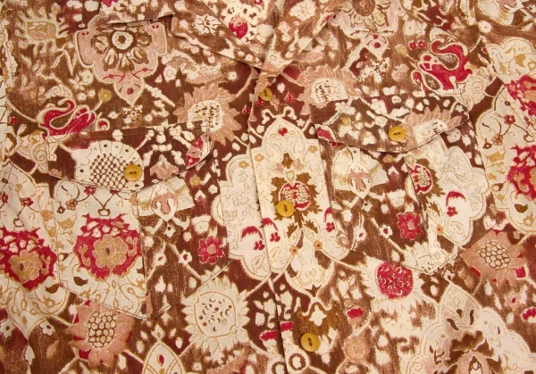 【SALE】ラルフローレンRALPH LAUREN コットン花柄オープンカラーシャツ レンガ7 K-63309_006