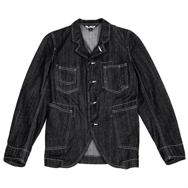 BLACK COMME des GARCONS Denim Jacket Black S (K-63346)