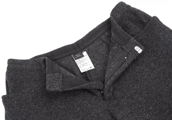 【SALE】ワイズY’s リブニットパンツ 濃グレー3 K-63401_005