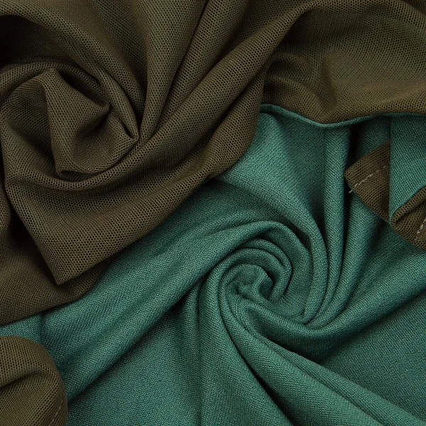 【SALE】ワイズY's リバーシブルネット半袖ボタンネックカットソー カーキ緑M位 K-63425_015