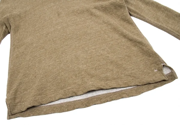 【SALE】45rpm& 裏起毛Uネックスウェットフーディ 杢キャメル3 K-63450_010