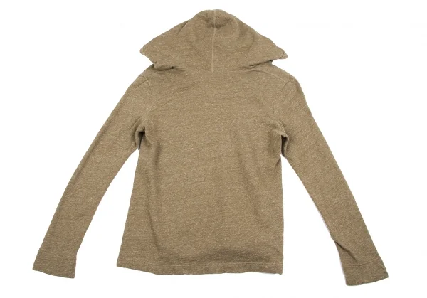 【SALE】45rpm& 裏起毛Uネックスウェットフーディ 杢キャメル3 K-63450_013