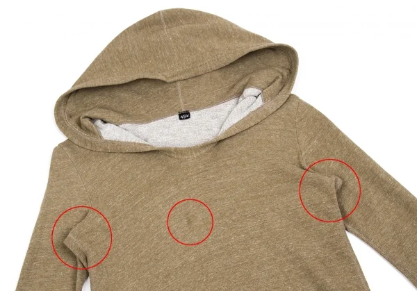 【SALE】45rpm& 裏起毛Uネックスウェットフーディ 杢キャメル3 K-63450_003