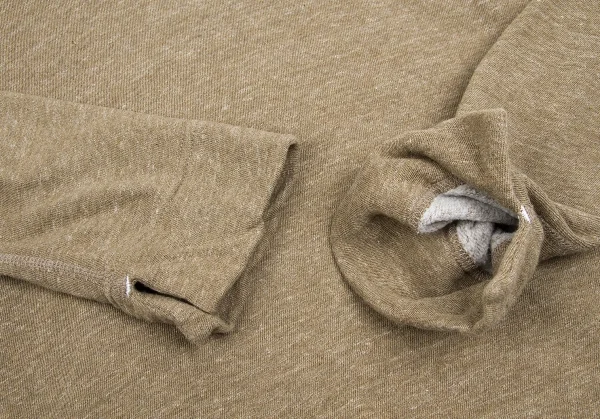 【SALE】45rpm& 裏起毛Uネックスウェットフーディ 杢キャメル3 K-63450_009