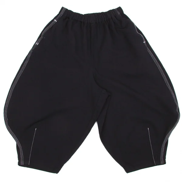 【SALE】コムコム コムデギャルソンCOMME des GARCONS ポリ製品染めステッチアラジンパンツ 濃紺XS K-63519_002
