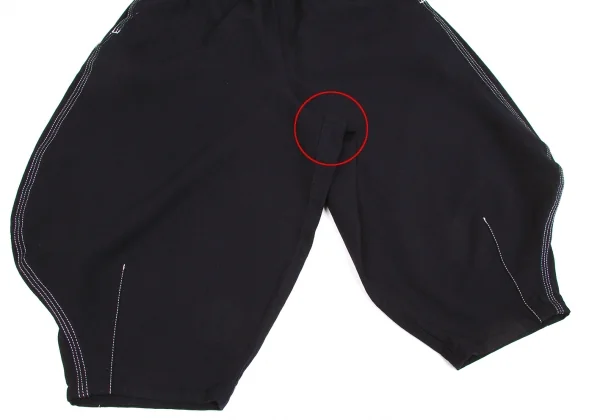 【SALE】コムコム コムデギャルソンCOMME des GARCONS ポリ製品染めステッチアラジンパンツ 濃紺XS K-63519_006