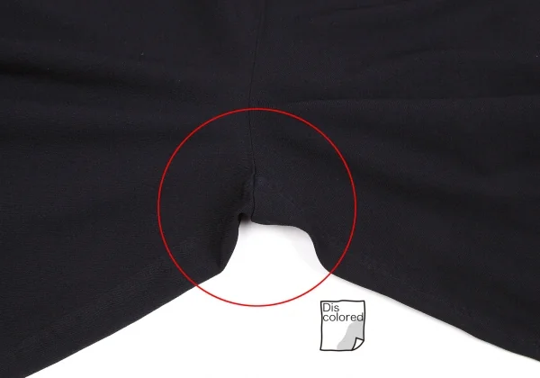 【SALE】コムコム コムデギャルソンCOMME des GARCONS ポリ製品染めステッチアラジンパンツ 濃紺XS K-63519_007