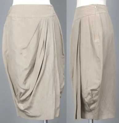 GIORGIO ARMANI Winding design Tulip skirt(P-775)