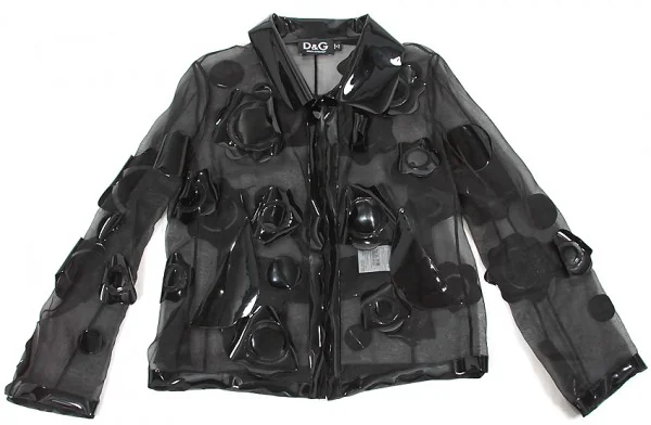 D&G See-through silk design jacket(P-776) Black 42(M) P-776_001