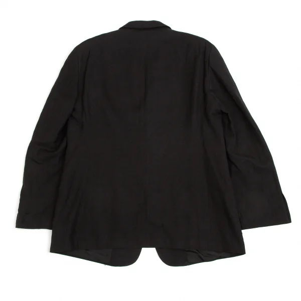 【SALE】ジョルジオ アルマーニGIORGIO ARMANI ウールコットン3Bテーラードジャケット 墨黒52 K-63674_012