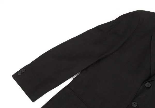 【SALE】ジョルジオ アルマーニGIORGIO ARMANI ウールコットン3Bテーラードジャケット 墨黒52 K-63674_005