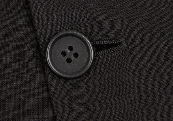 【SALE】ジョルジオ アルマーニGIORGIO ARMANI ウールコットン3Bテーラードジャケット 墨黒52 K-63674_008