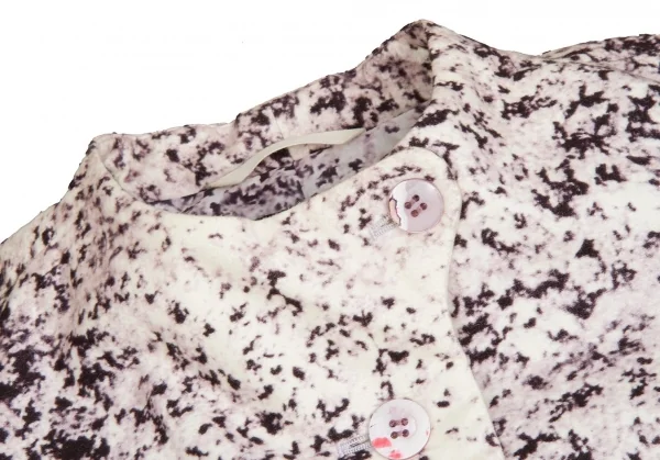 【SALE】イッセイミヤケISSEY MIYAKE コットンマーブル柄ジャケット 淡ピンク2 K-63707_004