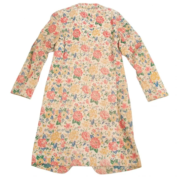 【SALE】ワイズY's ピッグスウェード花柄ロングジャケット ベージュ他3 K-63719_016