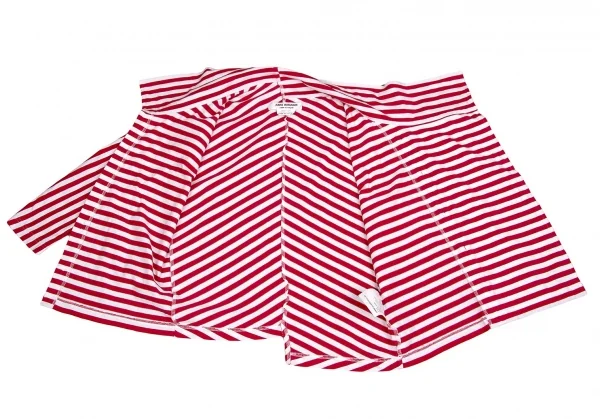 【SALE】ジュンヤワタナベ コムデギャルソンJUNYA WATANABE COMME des GARCONS コットンボーダースタンドカラーカーディガン 赤白M位 K-63775_010