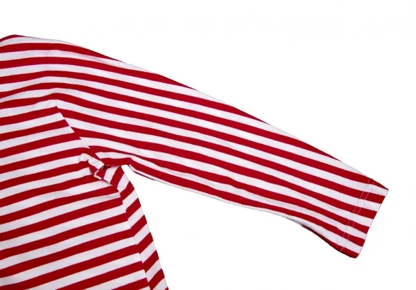 【SALE】ジュンヤワタナベ コムデギャルソンJUNYA WATANABE COMME des GARCONS コットンボーダースタンドカラーカーディガン 赤白M位 K-63775_007