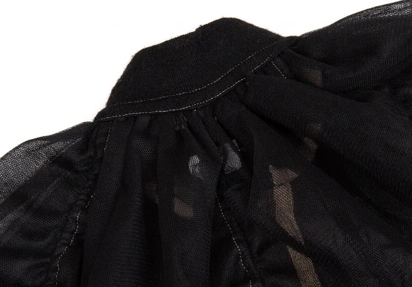 【SALE】ジュンヤワタナベ コムデギャルソンJUNYA WATANABE COMME des GARCONS ナイロンメッシュミリタリーブルゾン 黒カーキS K-63778_015