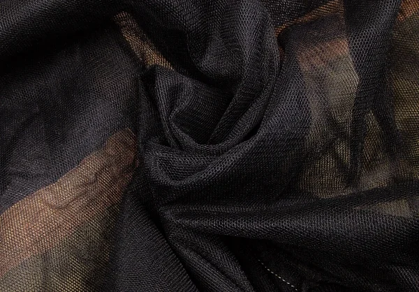 【SALE】ジュンヤワタナベ コムデギャルソンJUNYA WATANABE COMME des GARCONS ナイロンメッシュミリタリーブルゾン 黒カーキS K-63778_017