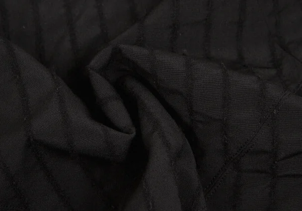 【SALE】ジャンポールゴルチエ ファムJean Paul GAULTIER FEMME ウールナイロンシャーリングストライプノースリーブワンピース 黒40 K-63840_010