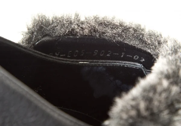 【SALE】ヨウジヤマモトディスコード Yohji yamamoto discord ファースリッポン 黒グレー2(23位) K-63850_012