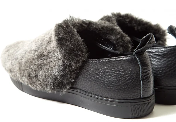 【SALE】ヨウジヤマモトディスコード Yohji yamamoto discord ファースリッポン 黒グレー2(23位) K-63850_006