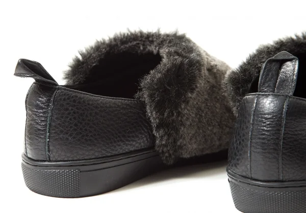 【SALE】ヨウジヤマモトディスコード Yohji yamamoto discord ファースリッポン 黒グレー2(23位) K-63850_007