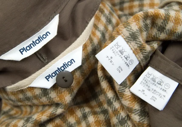 プランテーションPlantation セミダブルスタンドカラーコート カーキM K-63859_020