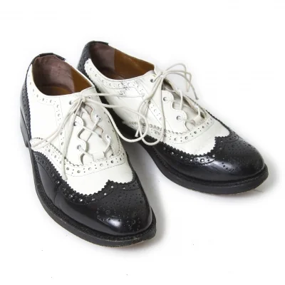 ジュンヤワタナベ コムデギャルソンJUNYA WATANABE COMME des GARCONS バイカラーウイングチップレザーシューズ