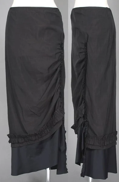 COMME des GARCONS Stretch double skirt Black M K-4564_001