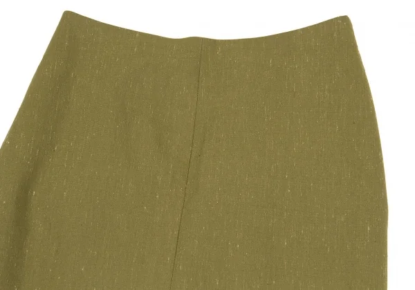 【SALE】ロメオジリROMEO GIGLI シルク混レーヨンストレッチスカート 淡 カーキM位 K-63999_003