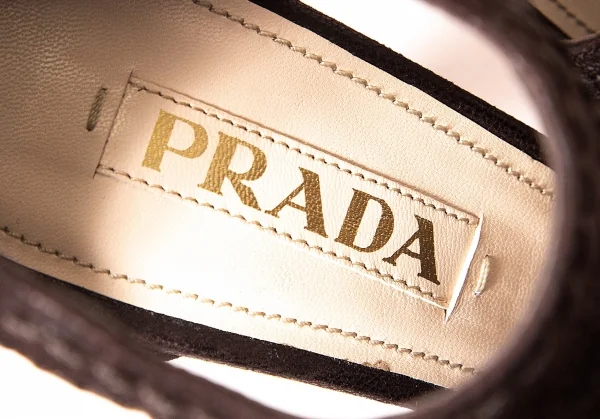 【SALE】プラダPRADA ベルテッドヒールサンダル 濃茶34（22位） K-64111_016