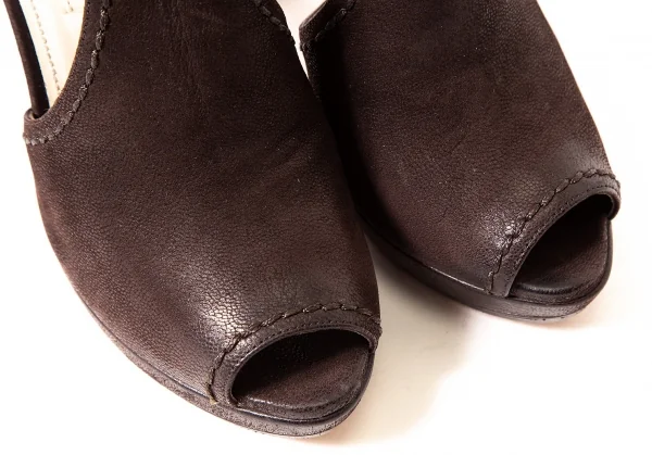 【SALE】プラダPRADA ベルテッドヒールサンダル 濃茶34（22位） K-64111_005