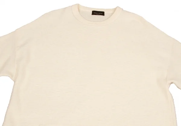 【SALE】ロベルトコリーナroberto collina 起毛ウール裾ドローコードビッグシルエットニット 生成りM位 K-64364_002