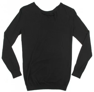 HELMUT LANG cotton rayon silk long sleeve tops
