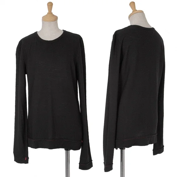 ヨウジヤマモト ノアールYohji Yamamoto NOIR ウールカットソー
