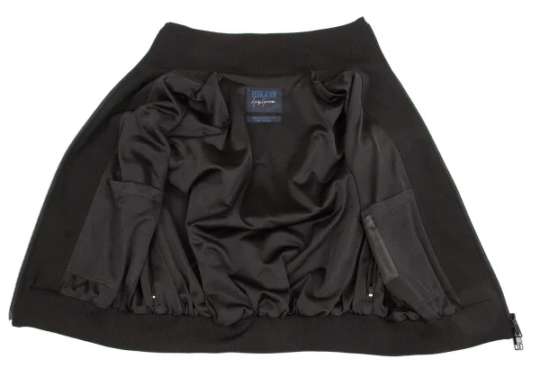 【SALE】レギュレーション ヨウジヤマモトREGULATION yohji yamamoto ウールギャバリバーシブルポンチョ 黒2 K-64399_011