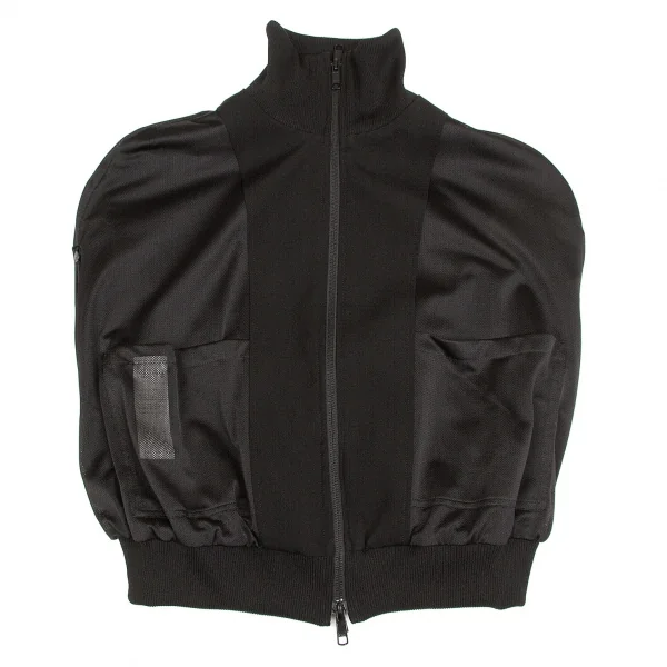 【SALE】レギュレーション ヨウジヤマモトREGULATION yohji yamamoto ウールギャバリバーシブルポンチョ 黒2 K-64399_012