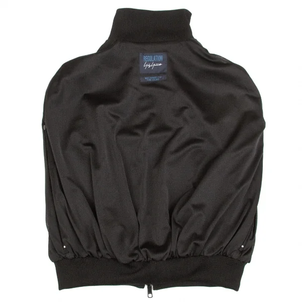 【SALE】レギュレーション ヨウジヤマモトREGULATION yohji yamamoto ウールギャバリバーシブルポンチョ 黒2 K-64399_014