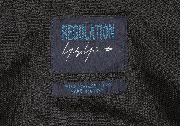 【SALE】レギュレーション ヨウジヤマモトREGULATION yohji yamamoto ウールギャバリバーシブルポンチョ 黒2 K-64399_015