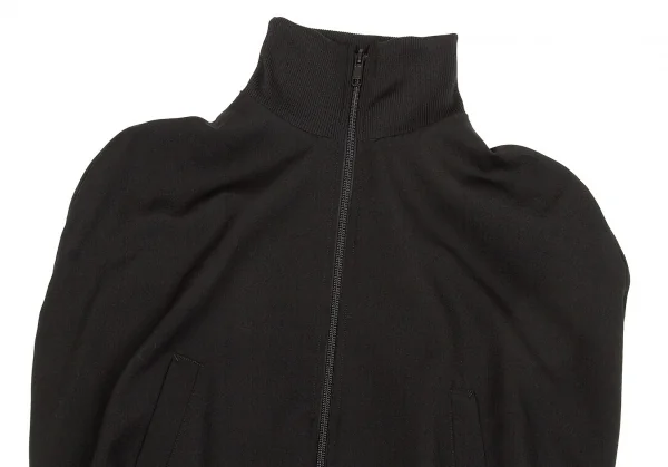 【SALE】レギュレーション ヨウジヤマモトREGULATION yohji yamamoto ウールギャバリバーシブルポンチョ 黒2 K-64399_004