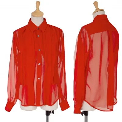 コムデギャルソンCOMME des GARCONS シフォンフリルシャツ