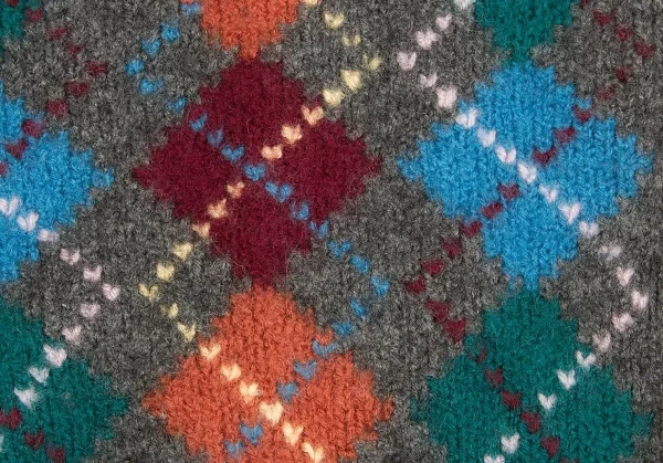 COMME des GARCONS SHIRT Argyle Wool Cardigan K-64505_011