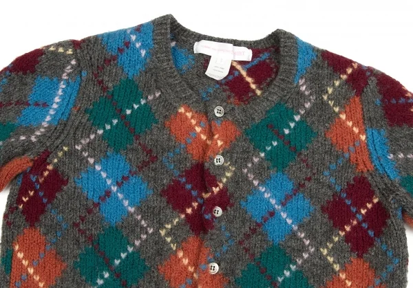 COMME des GARCONS SHIRT Argyle Wool Cardigan K-64505_003
